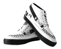 White TUKskin 5-Eye Bondage Sneaker