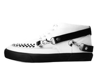 White TUKskin 5-Eye Bondage Sneaker