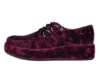 Burgundy Velvet Wrapped Viva Mondo Creeper