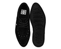 Black Suede Tie Pointed Lace Up EZC