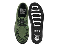 Olive Green Suede Creeper Sneaker