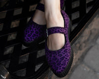 Purple Leopard Pointed EZC Mary Jane