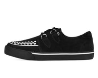 Black Suede White Interlace Sneaker