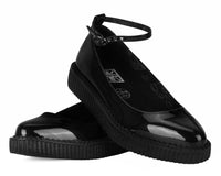 Black Hologram Pointed Ballet Creeper