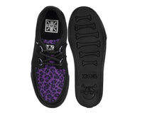 Black & Purple Leopard D-Ring Sneaker