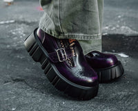 Purple Rub-Off T-Bar Anarchic Airship Brogue