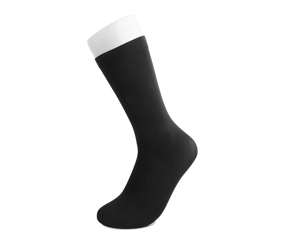 Black Knee-High Nylon Mesh Sock