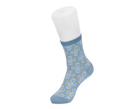 Teal Baroque Pattern Sock