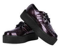 Burgundy Crinkle Patent Viva Mondo Creeper