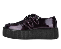 Burgundy Crinkle Patent Viva Mondo Creeper