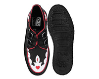 Black & Red Scallop Heart Viva Mondo Creeper