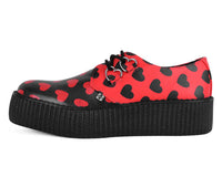 Black & Red Hearts Viva Mondo Creeper