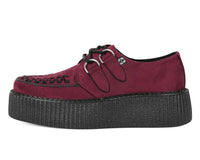 Burgundy Faux Suede Viva Mondo Creeper