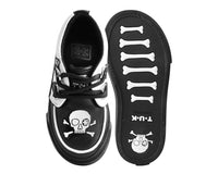 Black & White TUKskin™ Pirate Creeper Toddler Sneaker