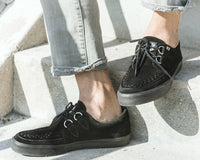 Black Suede D-Ring VLK Sneaker - T.U.K.