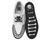 White Leather D-Ring VLK Sneaker - T.U.K.