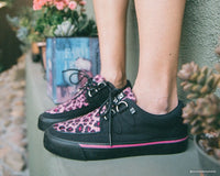 Black & Pink Leopard VLK Sneaker 