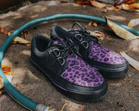 Black & Purple Leopard D-Ring VLK Sneaker