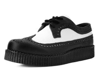 Black & White Wingtip Tie TUKskin™ Viva II Low Creeper