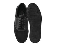 Black Faux Suede & TUKskin™ Saddle Oxford