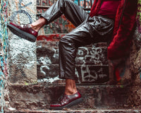 Burgundy Rub-Off TUKskin™ Viva Low Creeper