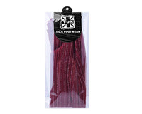 Red Lettuce Trim Lace Sock