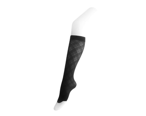 Black Over-The-Knee Mesh Sock